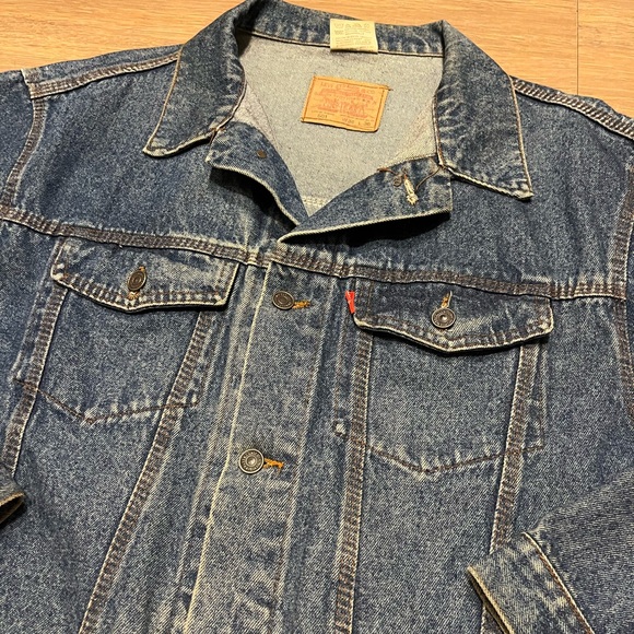 Vintage 70’s / 80’s Big E Type 3 Style Levi’s 501 Denim Jean Jacket 36 - Picture 3 of 7
